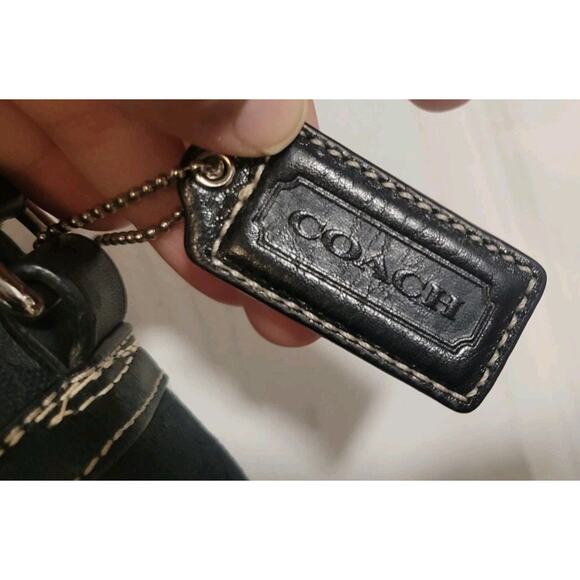 COACH SIGNATURE VOYAGER BLACK CROSS BODY MESSENGER BAG AUTHENTIC - Picture 12 of 14